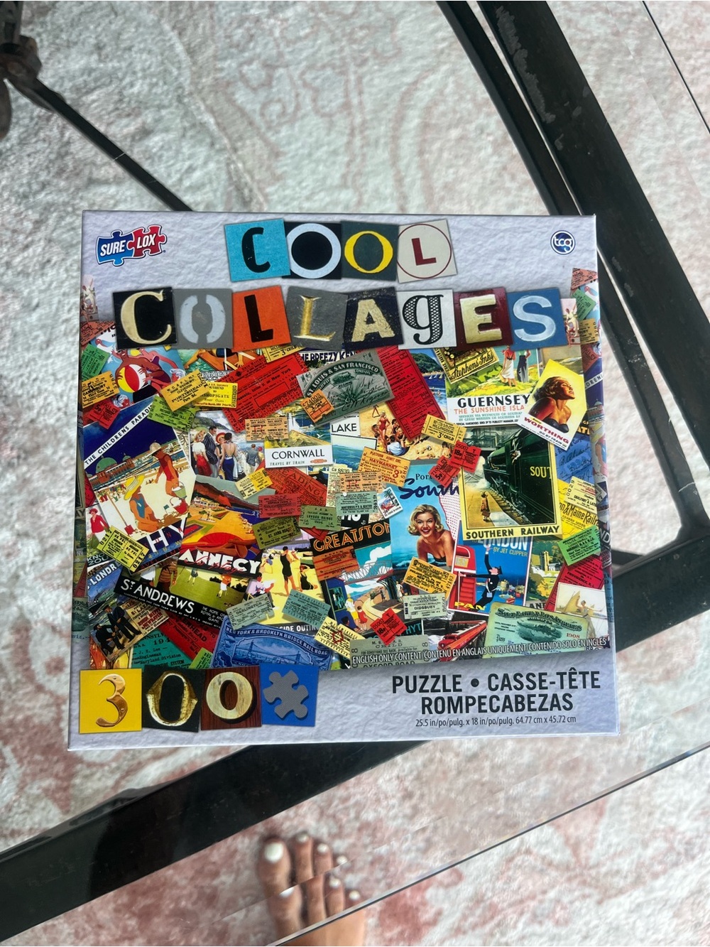 Cool Collages 300-Piece Jigsaw Puzzle - Colorful Collage Design